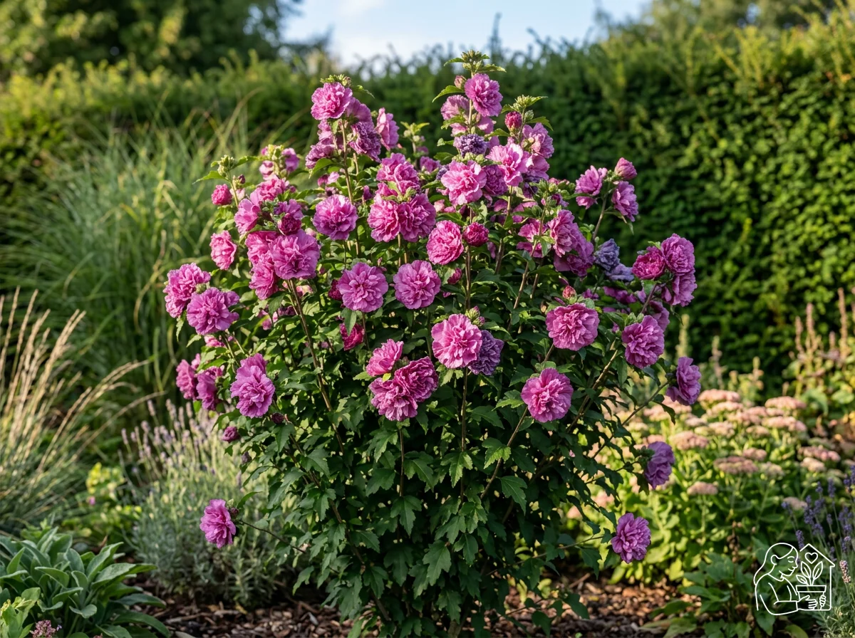 Ketmia syryjska 'Duc de Brabant'